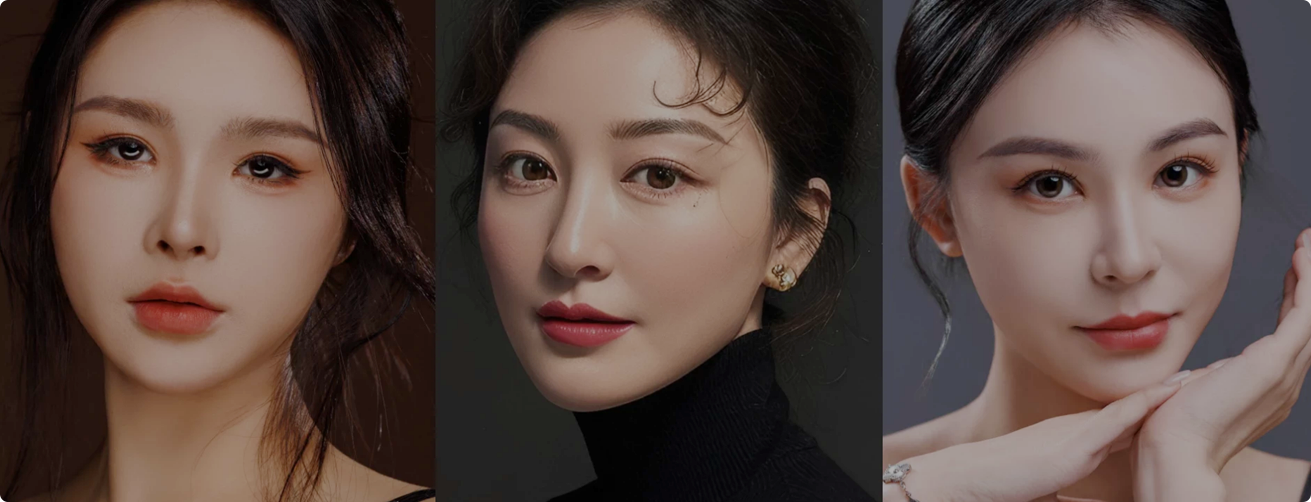 Medical anti-aging portrait showcase