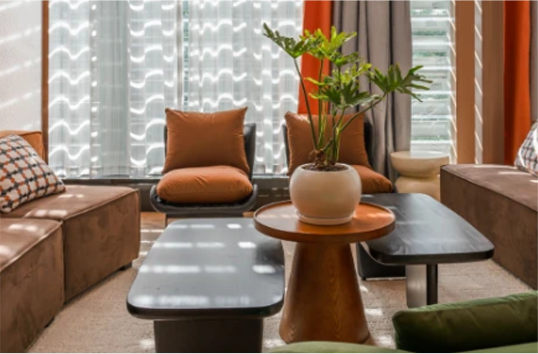 Reception room interior