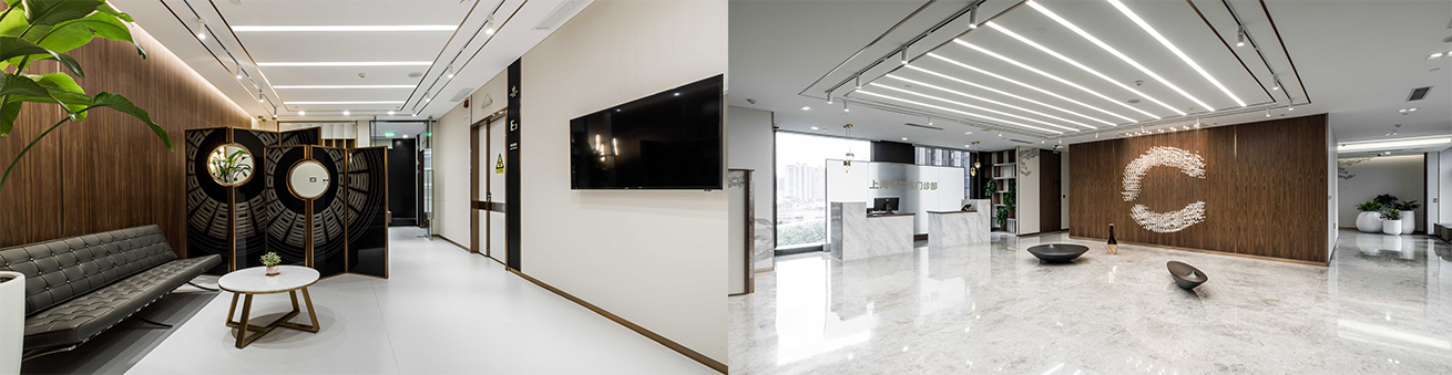 Shanghai Zhuoerhui lobby and reception spaces